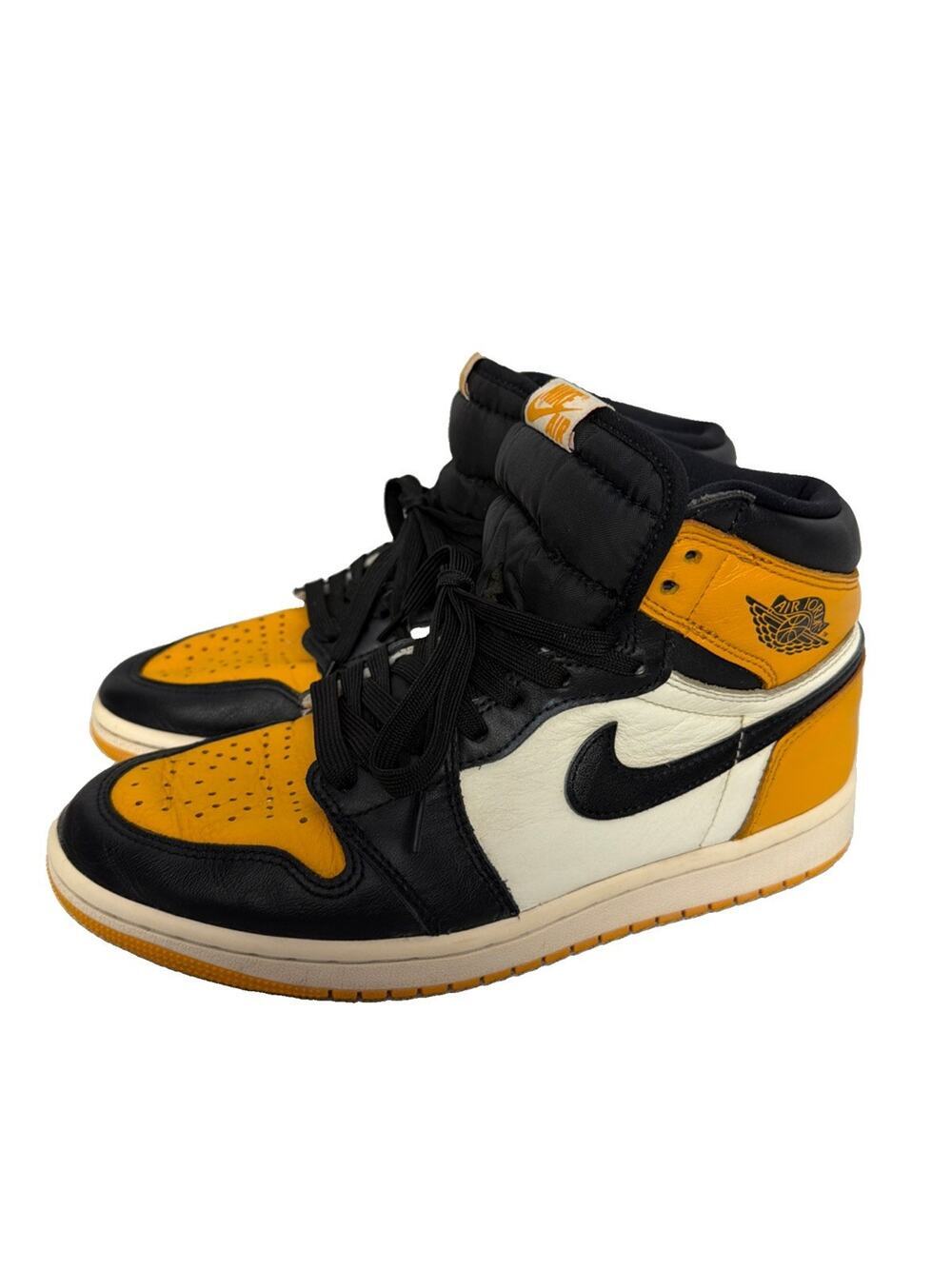 Nike Air Jordan 1 Retro High OG "Taxi," also known as the "Yellow Toe" colorway